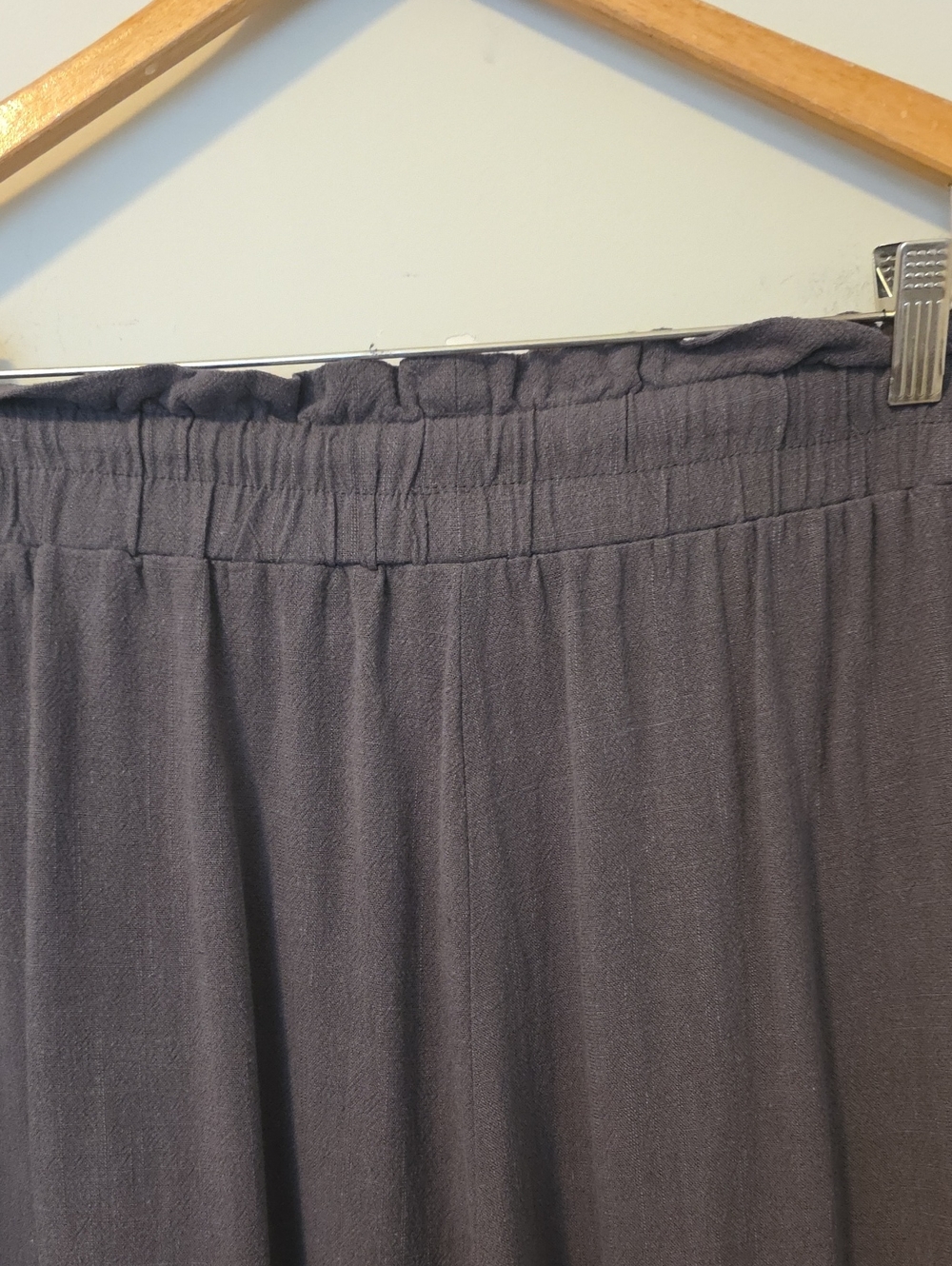 Linen Blend Drawstring Palazzo Wide Leg Pants - Picture 7 of 10